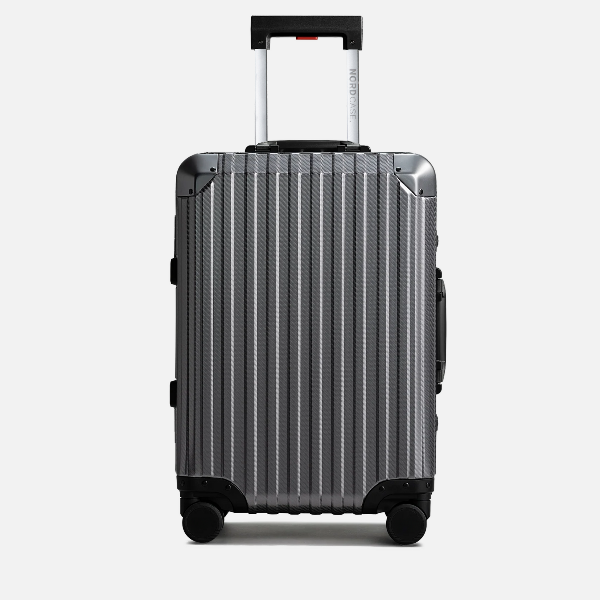 Nordcase Trava Aluminium kuffert antracitgrå - forside premium rejsekuffert