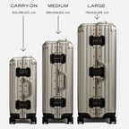 TRAVA ALUMINIUM KUFFERT CHAMPAGNE