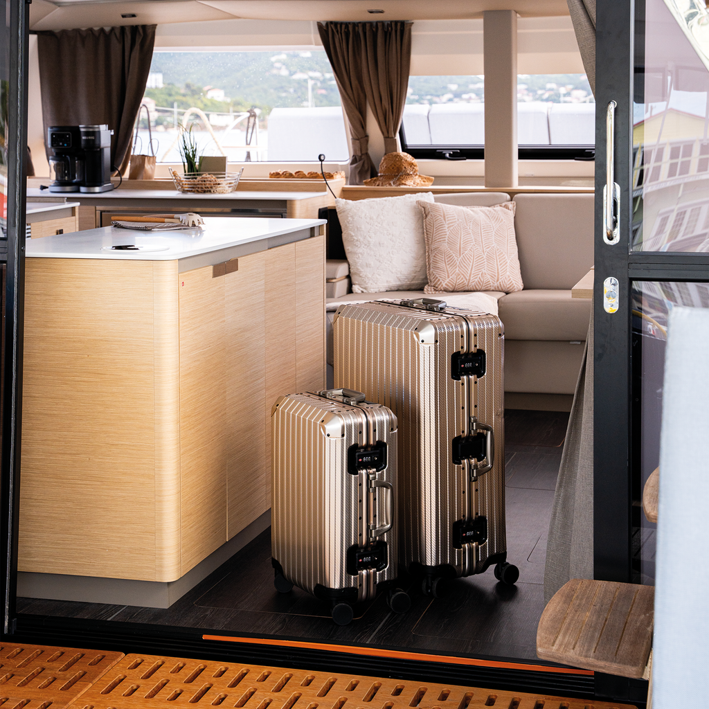 TRAVA ALUMINIUM KUFFERT CHAMPAGNE