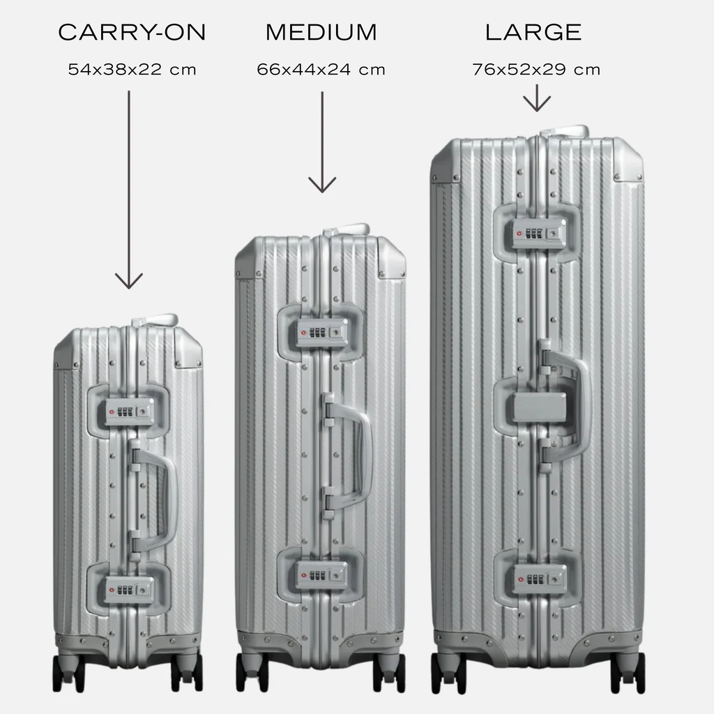 TRAVA ALUMINIUM KUFFERT SØLV