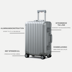 TRAVA ALUMINIUM KUFFERT SØLV