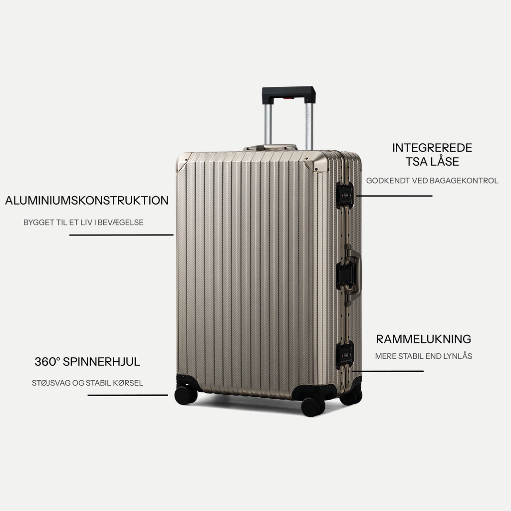 TRAVA ALUMINIUM KUFFERT CHAMPAGNE