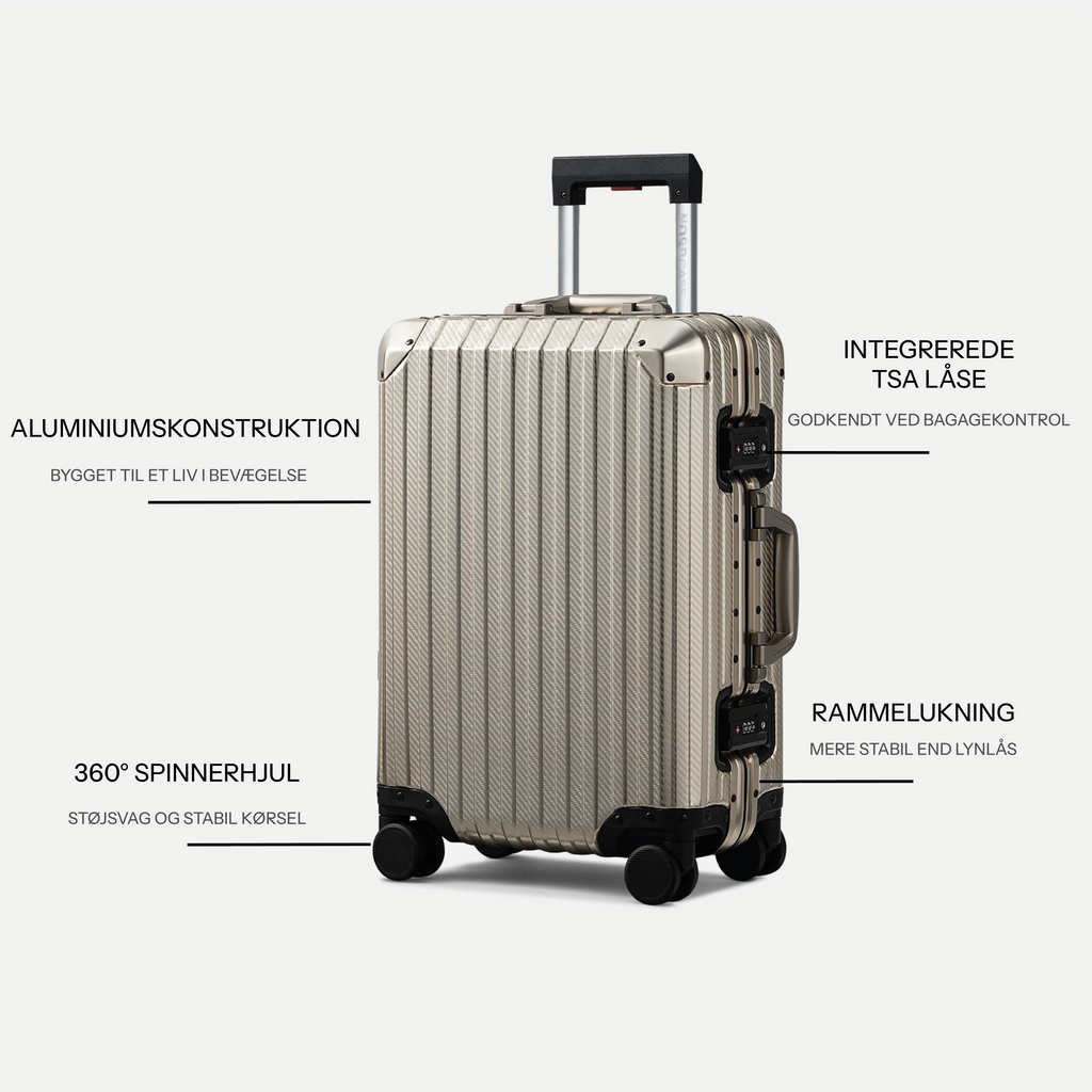 TRAVA ALUMINIUM KUFFERT CHAMPAGNE