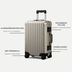 TRAVA ALUMINIUM KUFFERT CHAMPAGNE