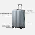 TRAVA ALUMINIUM KUFFERT SØLV