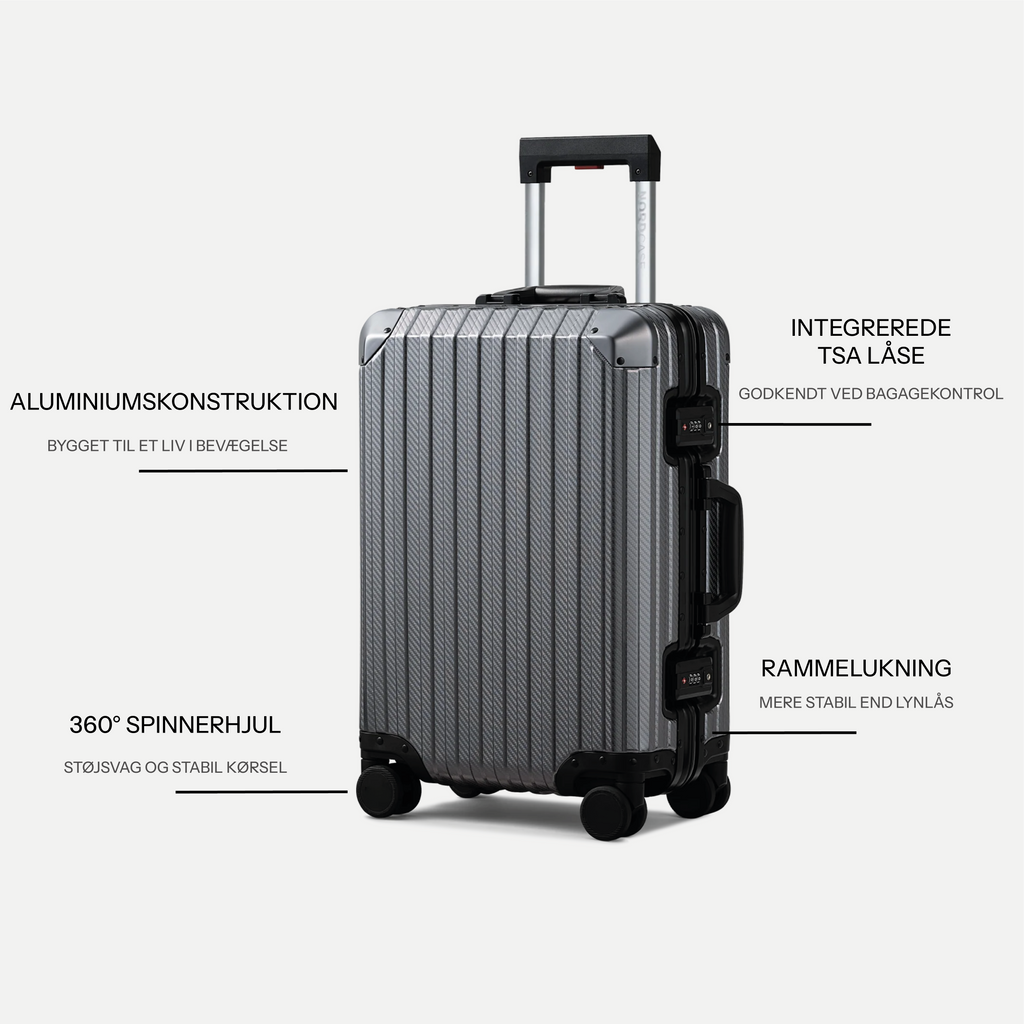 TRAVA ALUMINIUM KUFFERT ANTRACITGRÅ