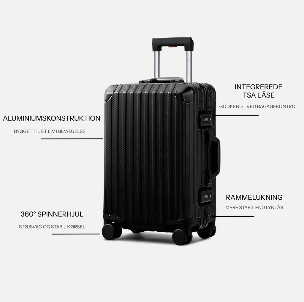 TRAVA ALUMINIUM KUFFERT SORT