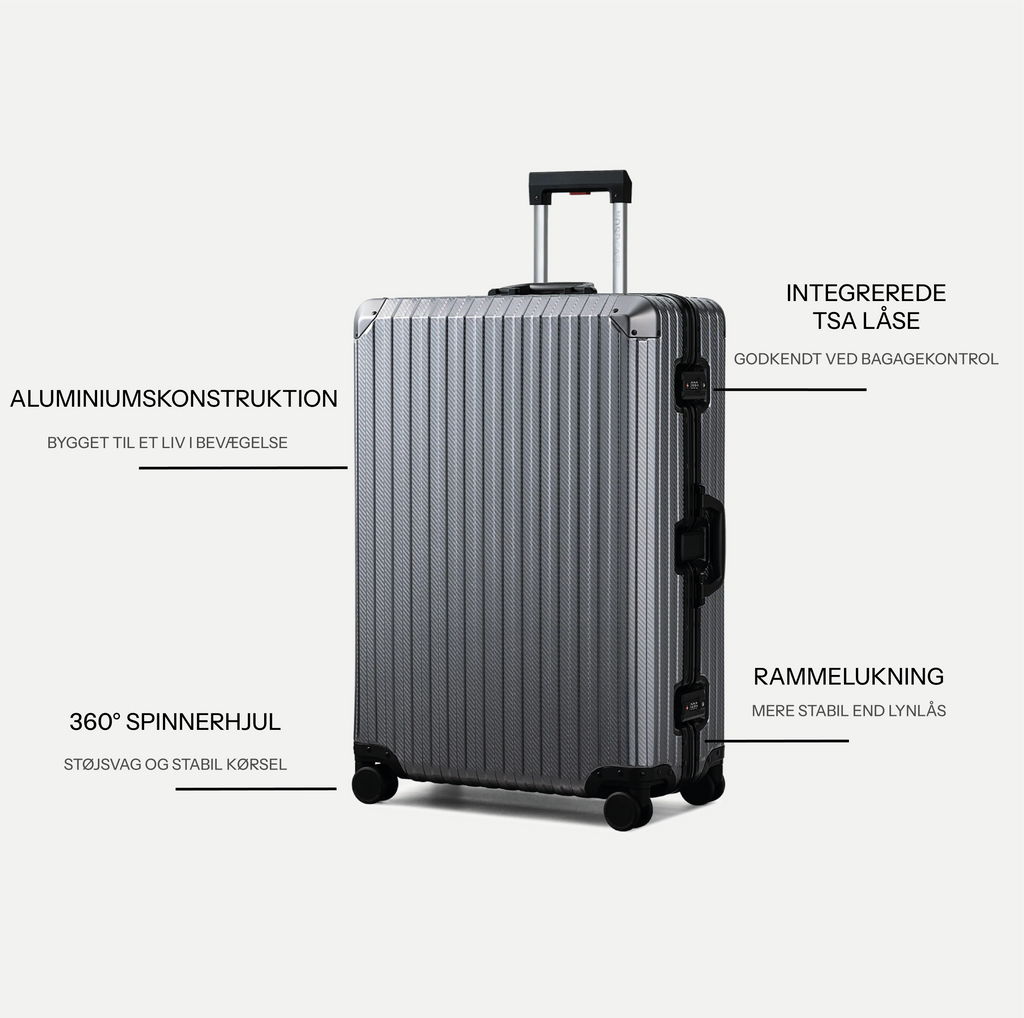 TRAVA ALUMINIUM KUFFERT ANTRACITGRÅ