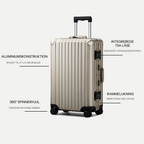 TRAVA ALUMINIUM KUFFERT CHAMPAGNE