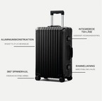 TRAVA ALUMINIUM KUFFERT SORT