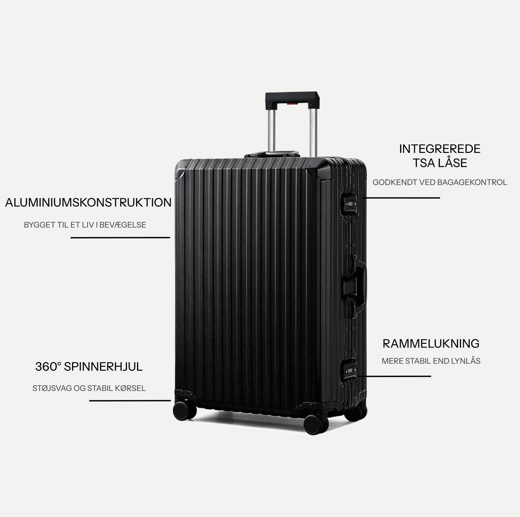 TRAVA ALUMINIUM KUFFERT SORT