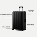 TRAVA ALUMINIUM KUFFERT SORT